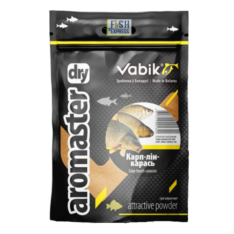 Аттрактант Vabik AROMASTER-DRY Карп-Линь-Карась 100г. уп. 60шт. (продажа от 1шт)