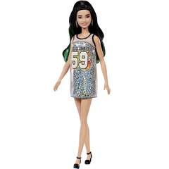 Барби Fashionistas 110 в Блестящем Платье-майке