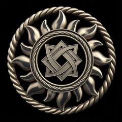 Силиконовый молд Славянский Оберег звезда Руси (Квадрат Сварога) в солнце