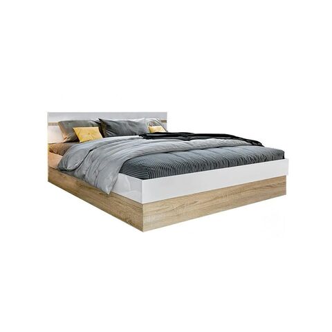 С/Г Ким Кровать 1,4м (Белый глянец холодный, сонома)