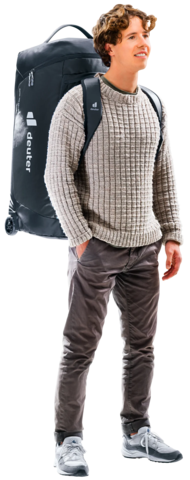 Картинка сумка на колесах Deuter Duffel Pro Roller 90 Black - 4