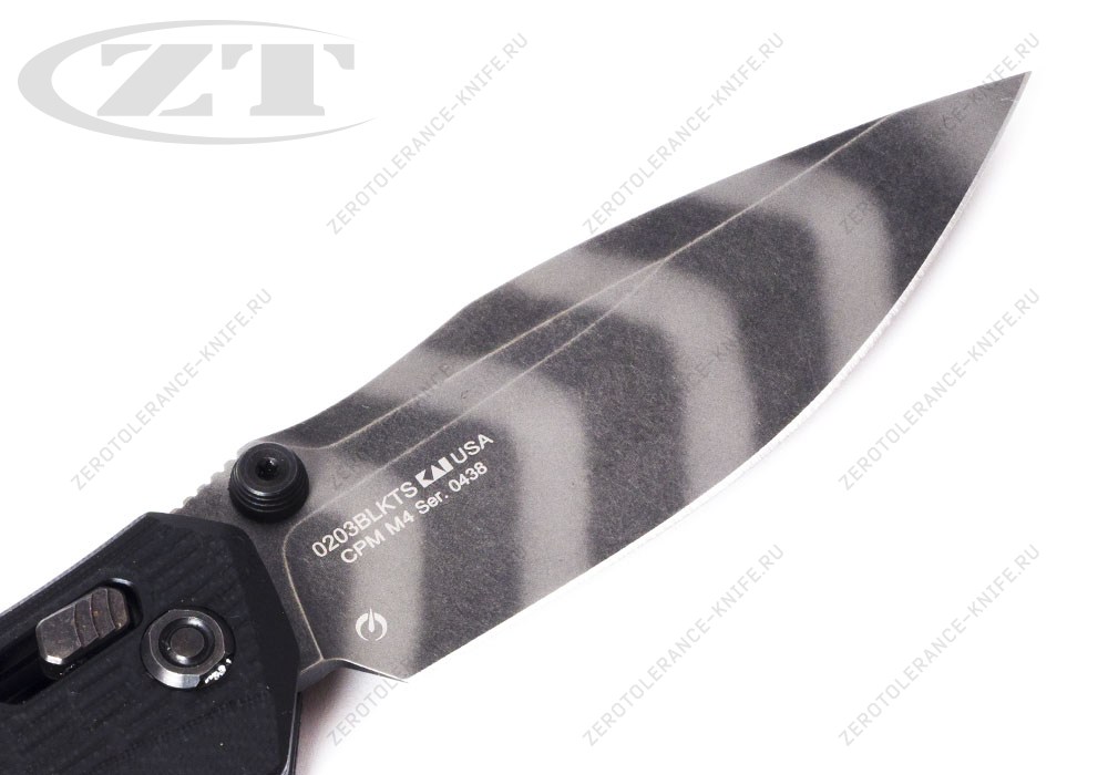 Нож Zero Tolerance 0203BLKTS Tiger CPM M4 - фотография 