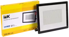 Прожектор СДО 06-200 светодиодный черный IP65 6500 K IEK LPDO601-200-65-K02