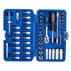 Набор головок торцевых КОБАЛЬТ с трещоткой 1/4