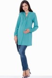 Блузка для беременных 01384 зеленый