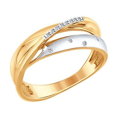 1011615 - Кольцо из золота с бриллиантами
