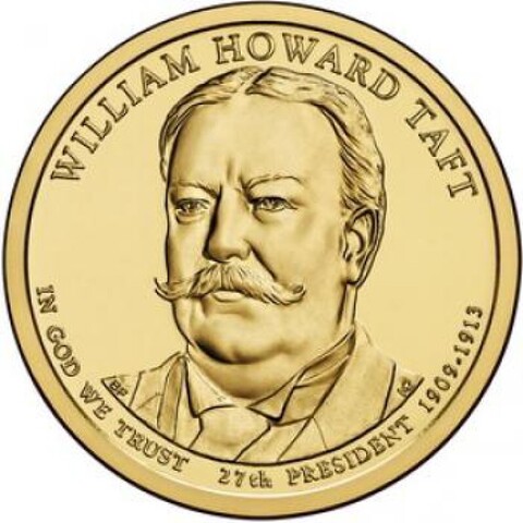 1 доллар 27-й президент США Уильям Говард Тафт	 2013 год