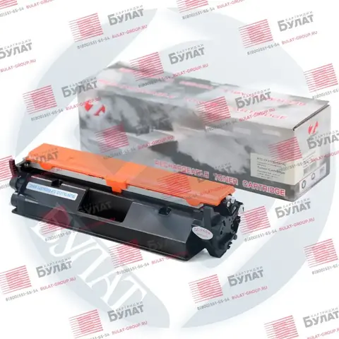 Тонер картридж 7Q CF217XL (047XL) для HP M102, M130 (Чёрный, 6000 стр.) с магнитным валом