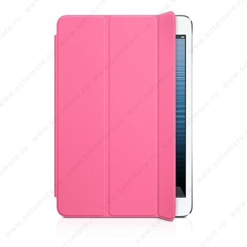 Чехол-обложка полиуретановая Apple Smart Cover для Apple iPad Mini 3/ 2/ 1 MD968 - Розовый ORIGINAL