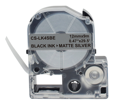 Картридж ленточный Cactus CS-LK4SBE черный для Epson LW300, LW400, LW700, LW600P, LW1000P, K400, Z700, Z900