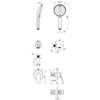 Lemark LM11335C Смеситель Lemark Ortus для душа, встраиваемый (LM11335C)