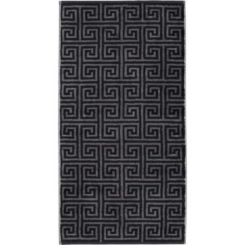 Полотенце 50х100 Cawo Noblesse Elegance Allover 1088 97 черно-серое