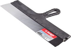 ЗУБР 450 мм, пластиковая ручка, нержавеющий, фасадный шпатель (10077-45)