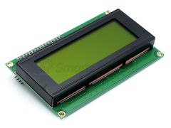 Дисплей LCD2004, 4-строчный, желтый, с I2C модулем