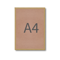 Рамка для постера А4 золото