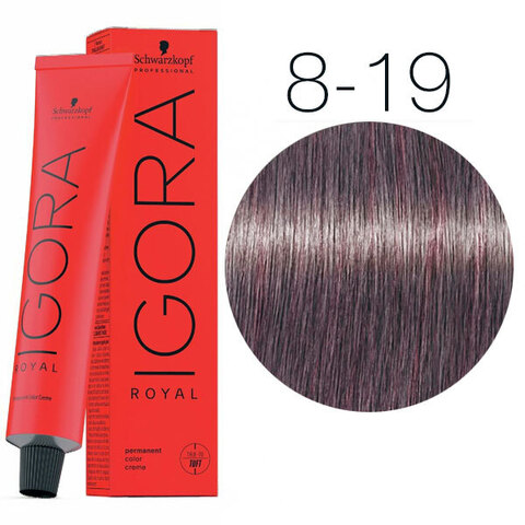 Schwarzkopf Igora Royal New 8-19 (Светлый русый сандрэ фиолетовый) - Краска для волос