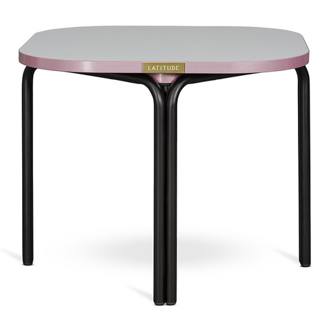 Столик кофейный Ror, 50х50 см, черный/серый/розовый