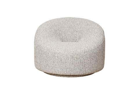 Кресло вращающееся 98x90x69см Garda Decor Luna Seppia шенилл серое