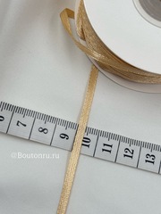 Лента атласная бежевая 3 мм
