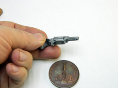 Miniature 2mm pinfire NAA revolver