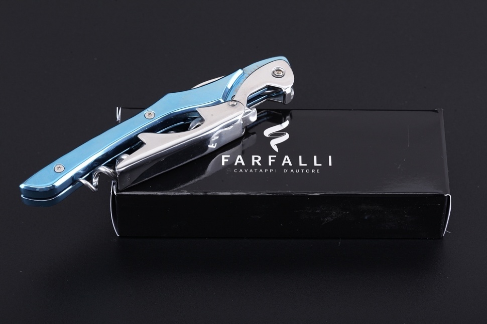 Нож сомелье Farfalli. Нож сомелье итальянский. Titanium one t22 s. SPECHR 022 BL.