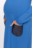 Платье для беременных 09166 синий