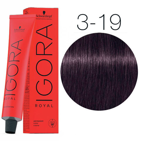 Schwarzkopf Igora Royal New 3-19 (Темный коричневый сандрэ фиолетовый) - Краска для волос