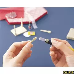 OLFA с профильными лезвиями 6 мм, 4 шт, перовой нож (OL-AK-4)