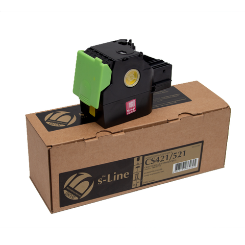 Тонер-картридж БУЛАТ s-Line 78C5XY0 для Lexmark CS, CX421 (Жёлтый, 5000 стр.), совместимый