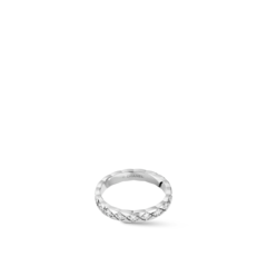 84627- Кольцо CHANEL crush цвет белое золото, качество lux