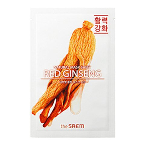 the Saem Natural REd Ginseng Mask Sheet