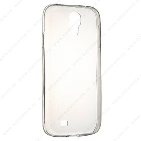 Накладка силиконовая ультра-тонкая для Samsung Galaxy S4 i9500 черная (прозрачная)
