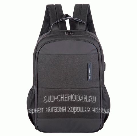Городской мужской рюкзак черный Nikki Nanaomi  POLAR 40х30х19 см