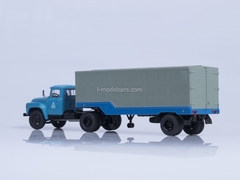 ZIL-130V1 and semitrailer ODAZ-794 blue-gray Start Scale Models (SSM) 1:43