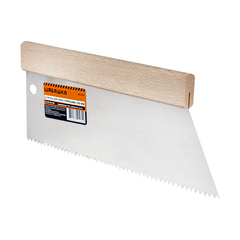 Шпатель для клея 250мм, зуб 5х4мм, трапеция, ШАБАШКА 0021-026