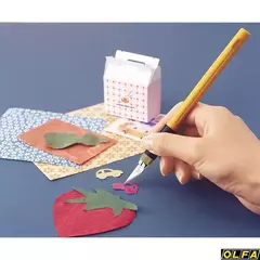 OLFA с профильными лезвиями 6 мм, 4 шт, перовой нож (OL-AK-4)