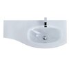Cezares 50153 Раковина из искусственного мрамора, левосторонняя Bianco, 104x52x1,5