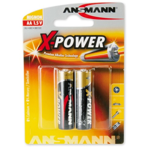 Батарейка  X-POWER АА/ANSMANN  1.5V - 2шт