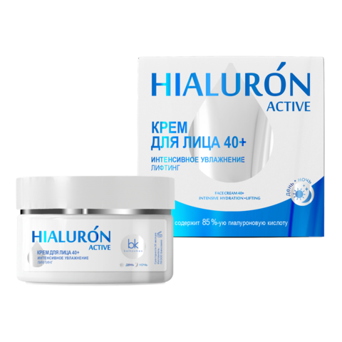 BelKosmex Hialuron Active Крем для лица 40+ интенсивное увлажнение лифтинг 48г