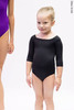 2 Sleeves leotard for kids | black