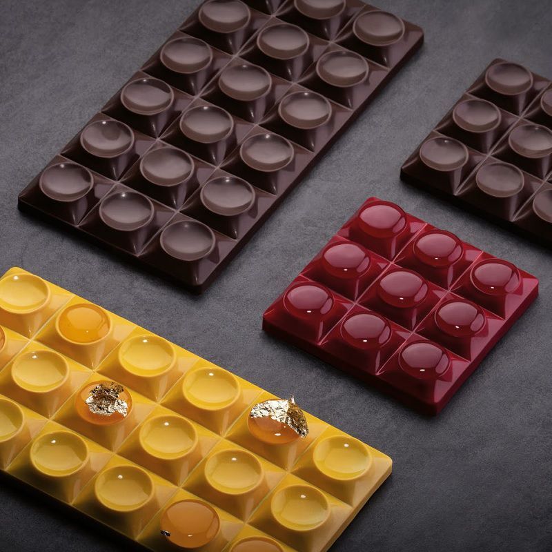 Форма д/шок. Chocolate Bar Bricks 154х77мм h9мм, 100гр, 3 ячейки, п/к PC5010FR