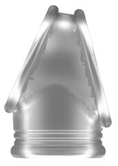 Прозрачное эрекционное кольцо для пениса и мошонки No.48 Cockring with Ball Strap - 