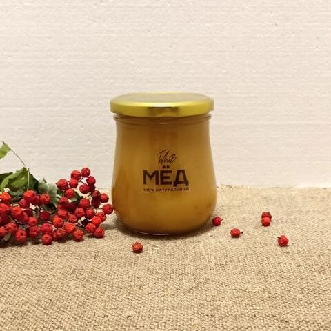 Мёд гречишно-подсолнечный 2023 Ивановка 0,5 л (660 г)