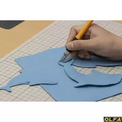 OLFA с профильными лезвиями 6 мм, 4 шт, перовой нож (OL-AK-4)