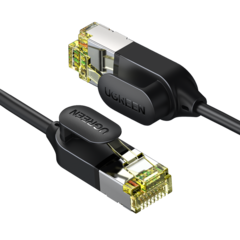 Кабель UGREEN NW149 (80418) CAT7 Shielded Round Fine Cable Modular Plugs 3м черный