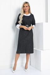 Платье Нежный акцент (черно-белое) П12829-18М LT Collection