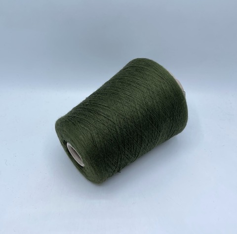 Бобинная пряжа (пр.Италия), 1500м/100гр, 50% меринос, 50% акрил, цвет-Хвоя,меланж, арт.33893