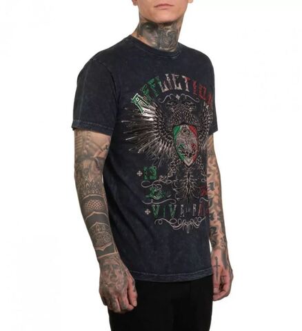 Affliction | Футболка мужская IRON ASCENDER BLACK Tee A27815 справа