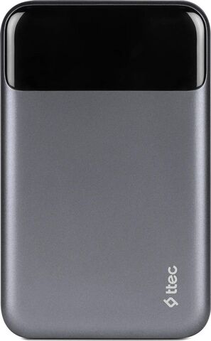 Внешний аккумулятор TTEC ReCharger Pro LCD 20.000mAh PD 130W 2*USB-C/USB-A Powerbank, серый космос