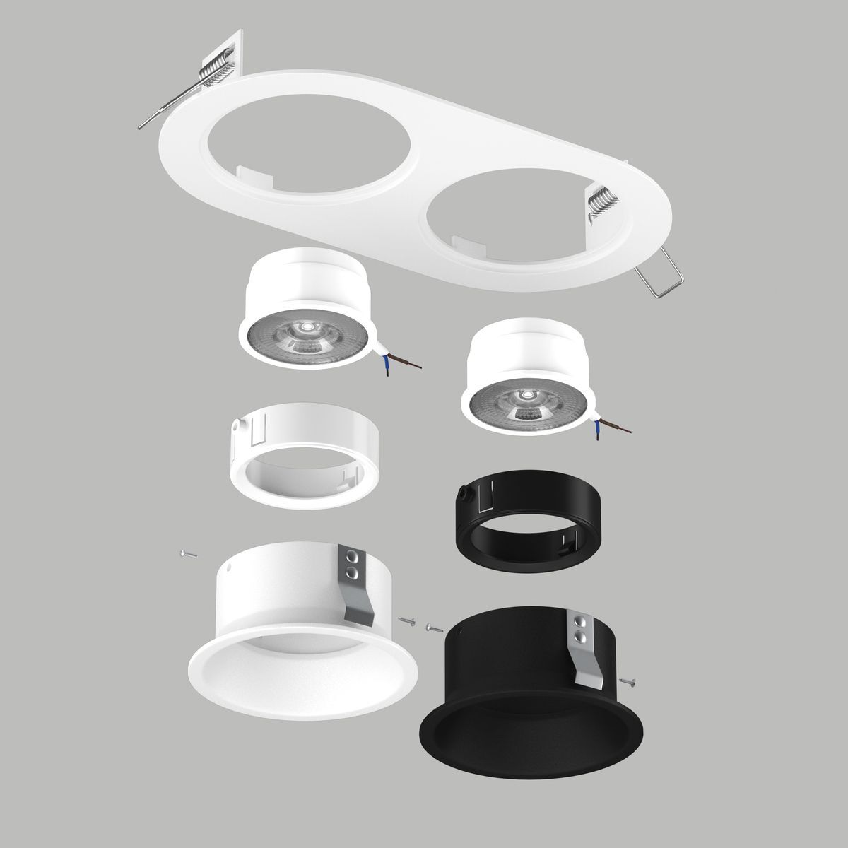 Комплект со светильником Lightstar Domino Round (214656+214606+214607+214006+214007) D6560607WBMOD